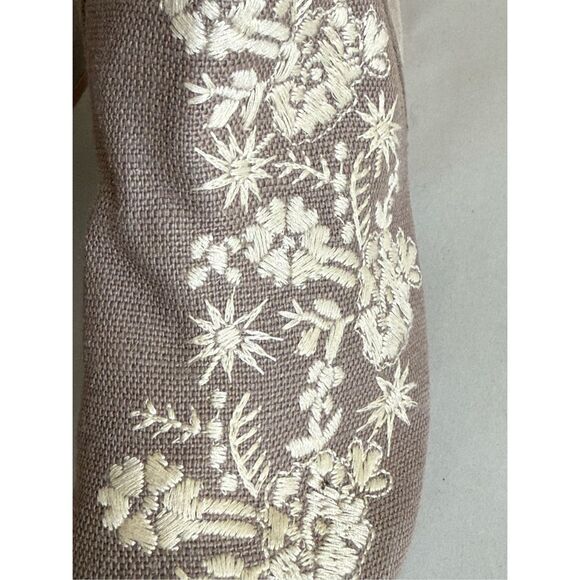 TOMS Evie Embroidered Heritage Canvas and Suede Booties SZ W8 - Picture 7 of 13